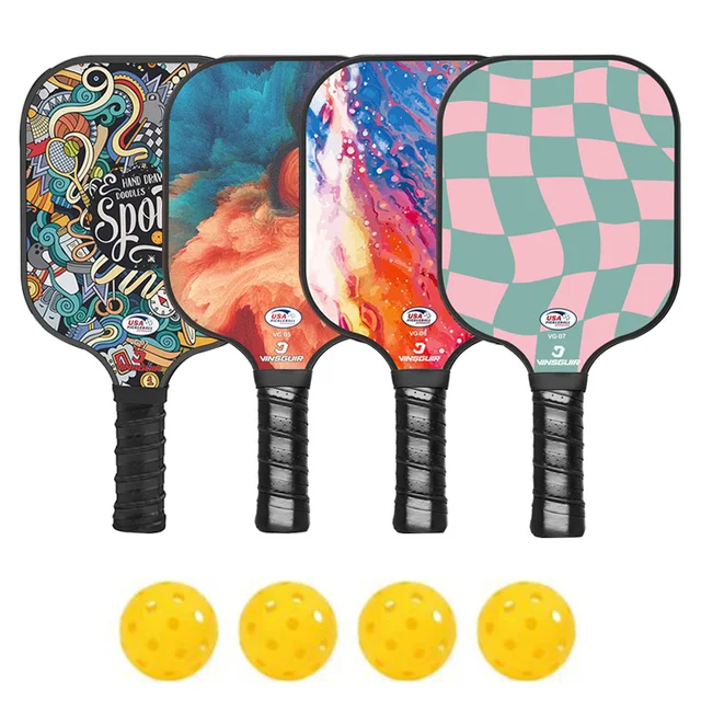 1set USAPA Approved Thermoformed Unibody T700 Raw Carbon Fiber Pickleball Paddle Spin For Adult and children's Pickleball Paddle