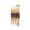 Nail Art Liner Brushes  Leopard Print Acrylic French Stripe Drawing Painting Pen Gel Polish Nail Art Manicure Tools 5