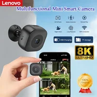 Caméra de sécurité WiFi miniature Lenovo 8K, haute définition, vision nocturne couleur, étanche, détection de mouvement, surveillance à domicile 1