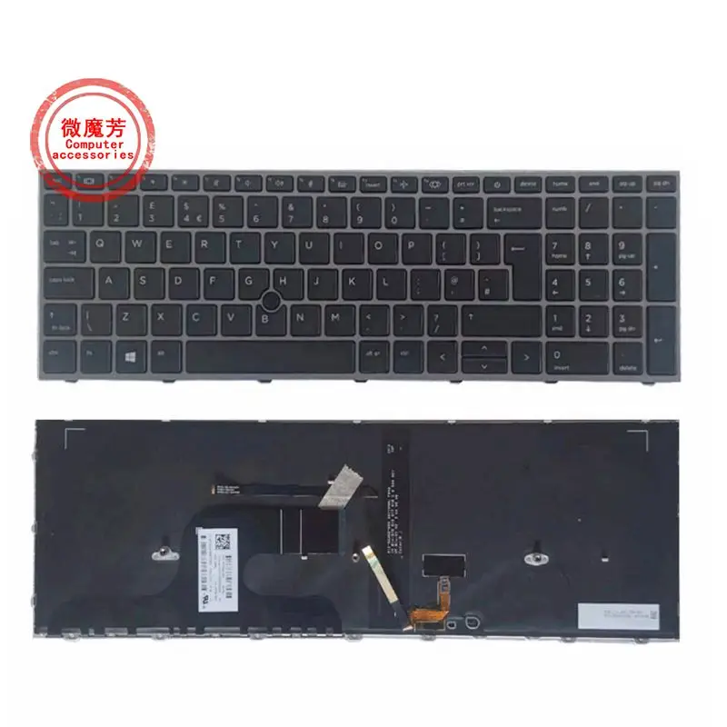 

Английская клавиатура для HP ZBOOK fury 17 G7 G8 с подсветкой