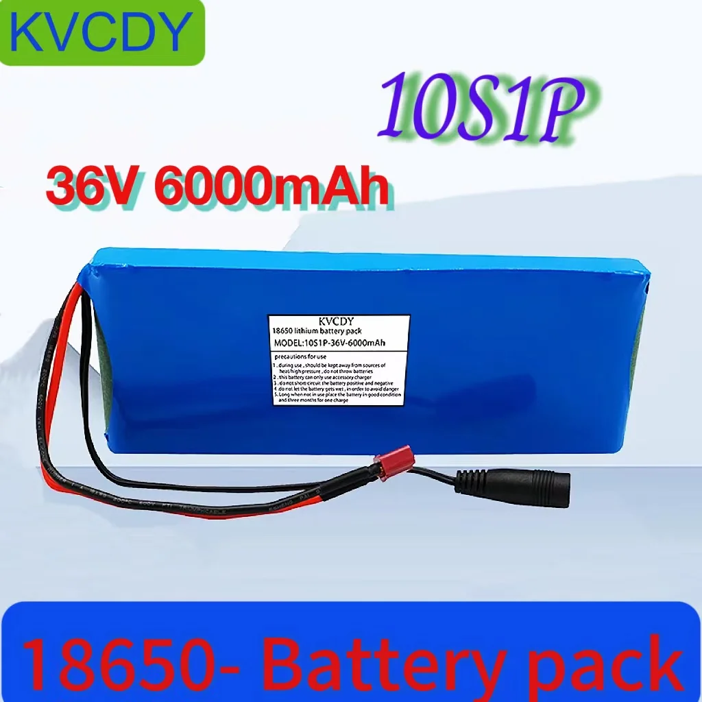 

18650-Batterie lithium-ion10S1P, 36V, 6ah/6000mah, pour vélo, voiture, scooter électrique, ceinture, avec BMS 20a, 500W, nouveau