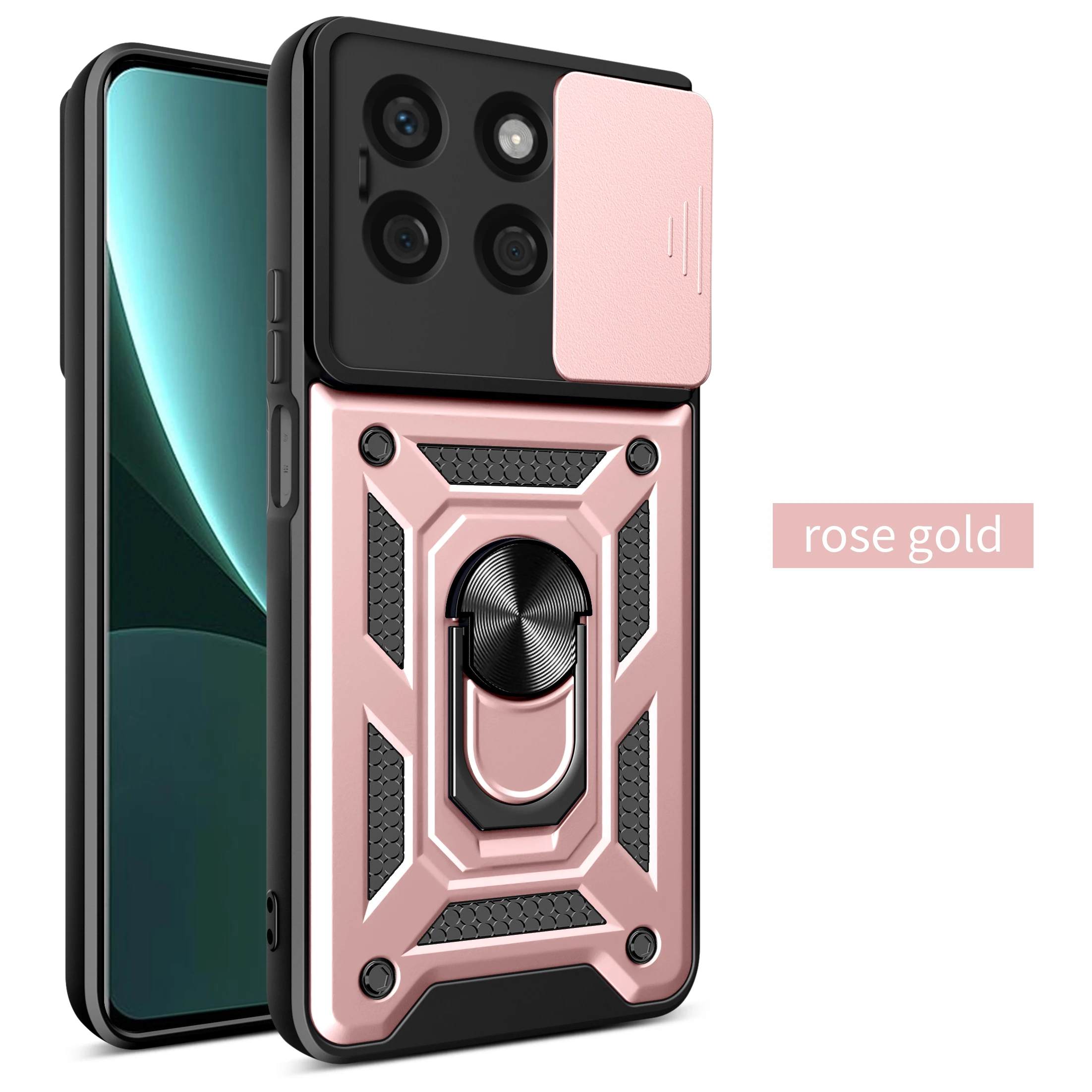 For Honor X6A Case Honor X6B Cover Honor X6 Cases X6B Plus Magnetic Ring Holder Armor Phone Case Slide Camera Protect Back Cover - Image 4