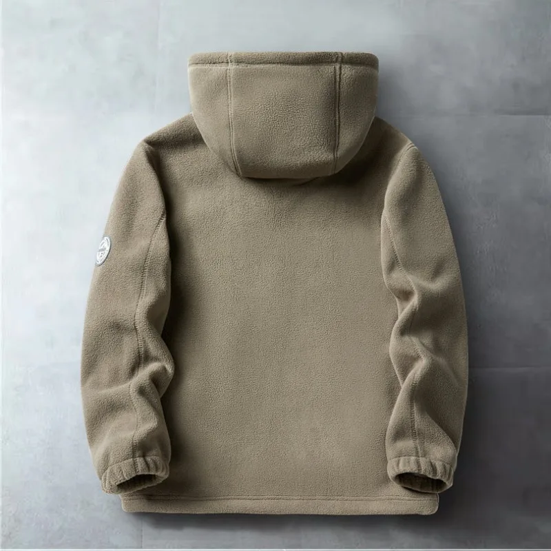 2024 New Winter Warm Fleece Jacket Hooded Pocket High Quality Design Warm Casual Norway Polar Jacket Cold-Proof Overcoat Outwear 6