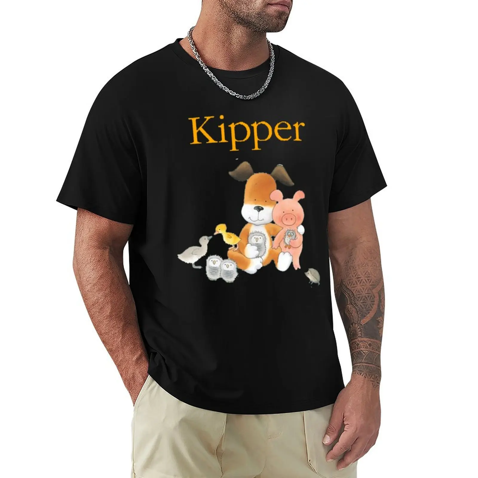 

CUTE KIPPER THE DOG T-Shirt blanks vintage clothes plain black t shirts men