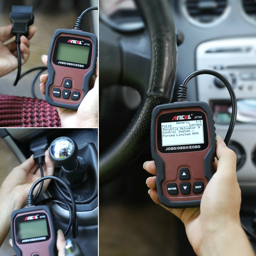 ANCEL JP700 OBD2/JOBD Scanner Full OBD2/EOBD Diagnostic Tools Automotive Professional Code Reader Scanner Check Engine pk ELM327 6