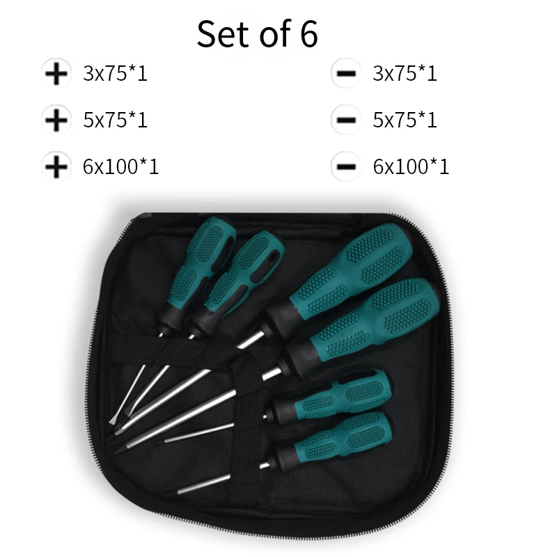 11-Pieces Magnetic Screwdriver Set 5 Phillips 5 Flat Head Tips Magnetizer Tool E - Foto 8