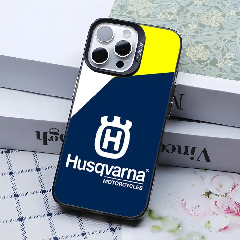 Premium Silver Motorcycle Phone Case Cover