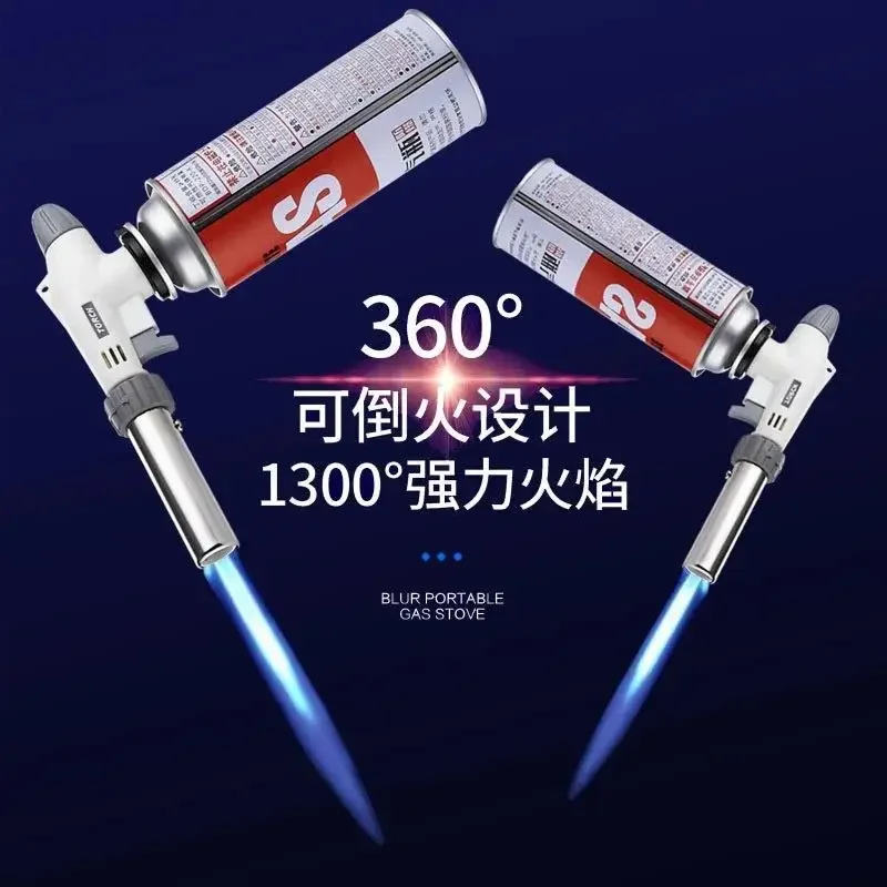 Gas Torch Flame Gun Blowtorch Butane AutoIgnition Burner Lighter for Cooking Soldering Heating Welding