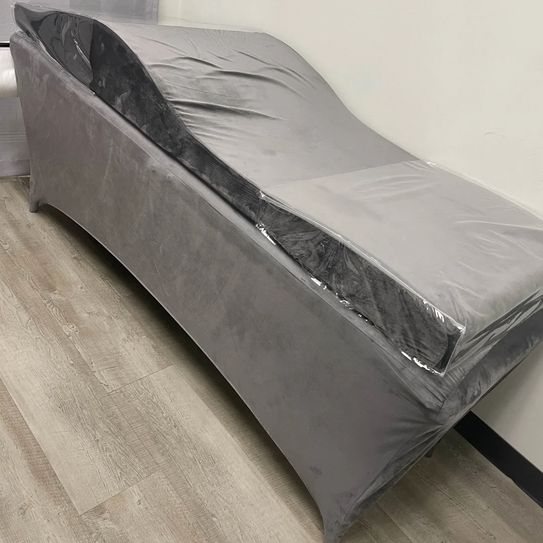 OEM Beauty Salon Spa Lash Bed Curved Mattress Topper For Lash Bed Eyelash Mattress Massage Curved Memory Foam Lash Bed Topper 5