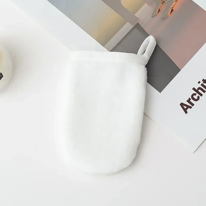 12 Colors Makeup Remover Cleansing Gloves Reusable Soft Microfiber Face Care Towel Beauty Facial Cleansing Cloth Skin Care 6
