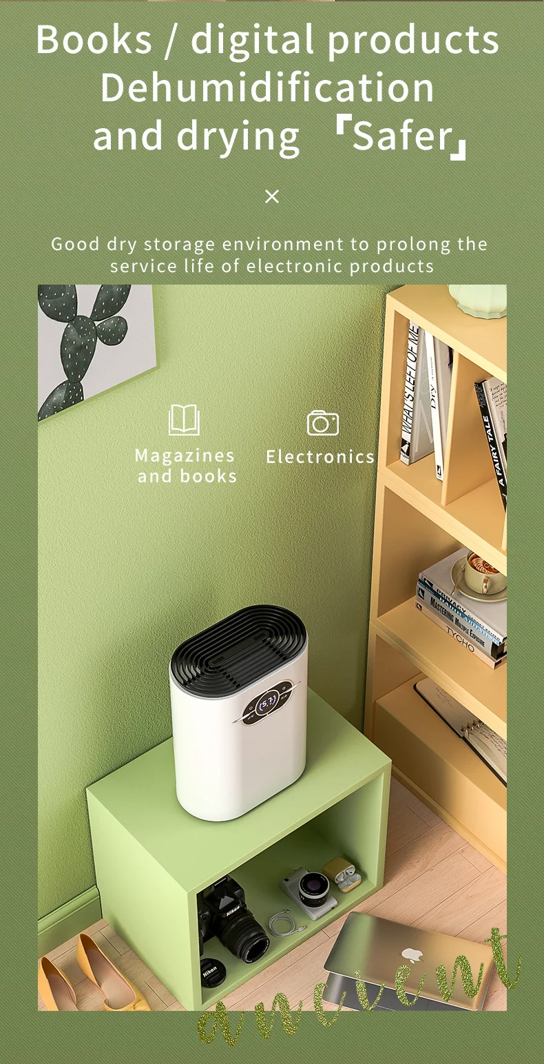New Zai Xiao 2L Dehumidifier For Home Air Dehumidifier Mini Bathroom Air Dryer Moisture Absorber Indoor Moisture Proof