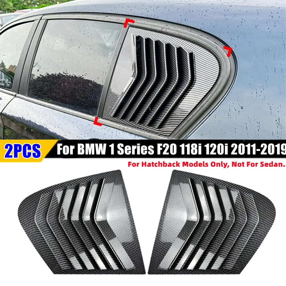 

Для хэтчбека BMW Серия 1 F20 118i 120i 2011-2019, автомобильная задняя жалюза, боковая крышка затвора, отделка, наклейка на решетку вентиляционного отверстия, АБС-карбон