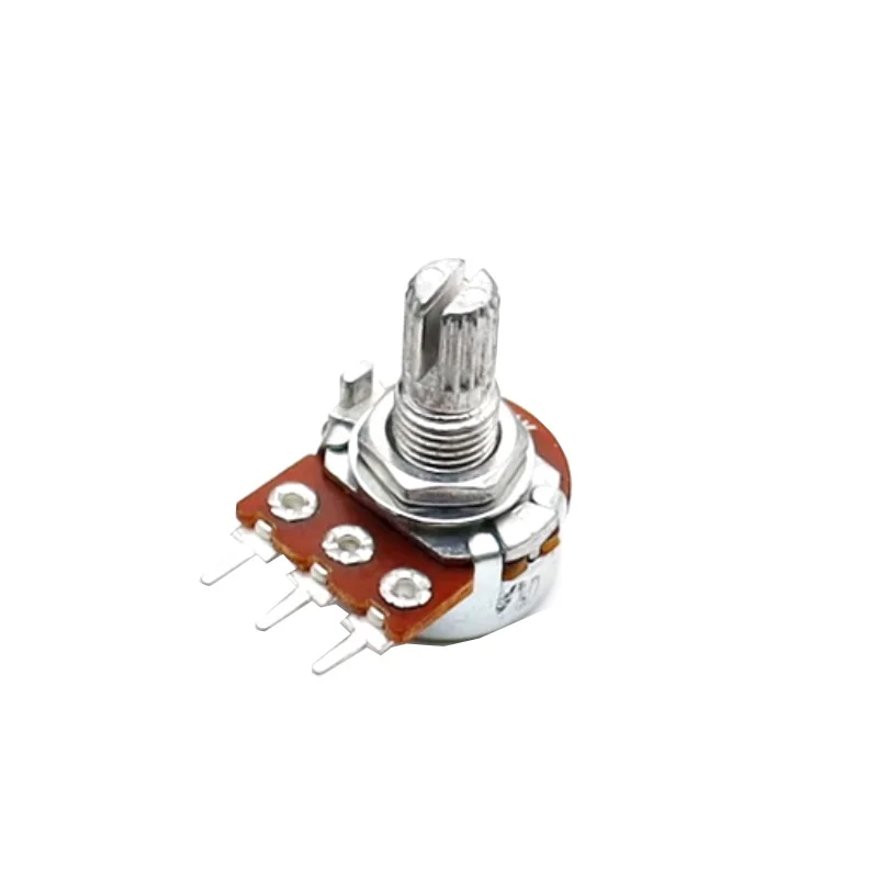 1PCS Taiwan WH148 Single Linked Potentiometer B1K 5K 10K 20K 50K 100K 103 104 Handle Length 15mm Adjustable Resistance