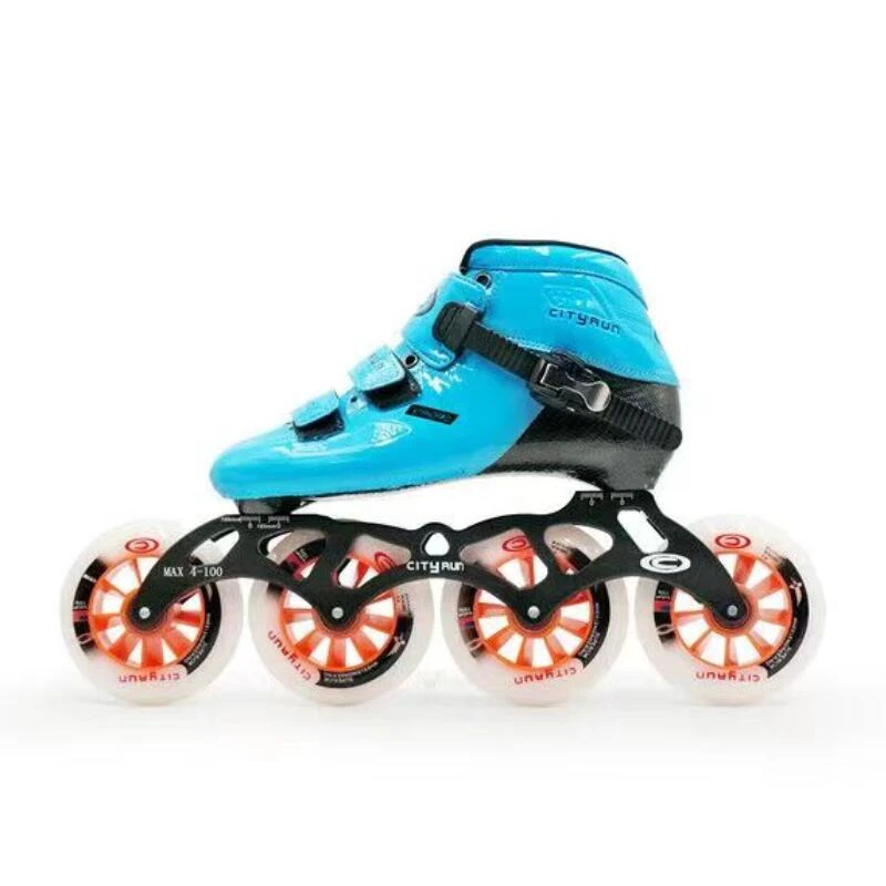 Carbon Fiber Smooth Surface CITYRUN Vulcan Adults Inline Speed Skates for Daily Street Road Track Race Skating Rolling EU 33 45