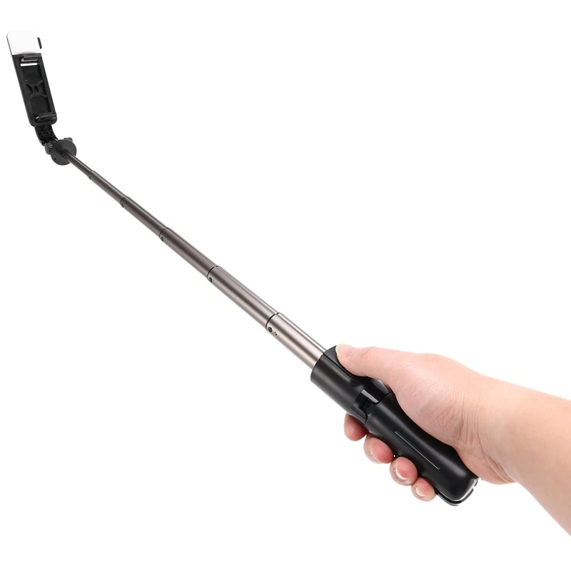 블루투스 무선 원격 셀카봉 및 야외 라이브 방송 삼각대 스탠드, 확장형 필 라이트 셀카봉