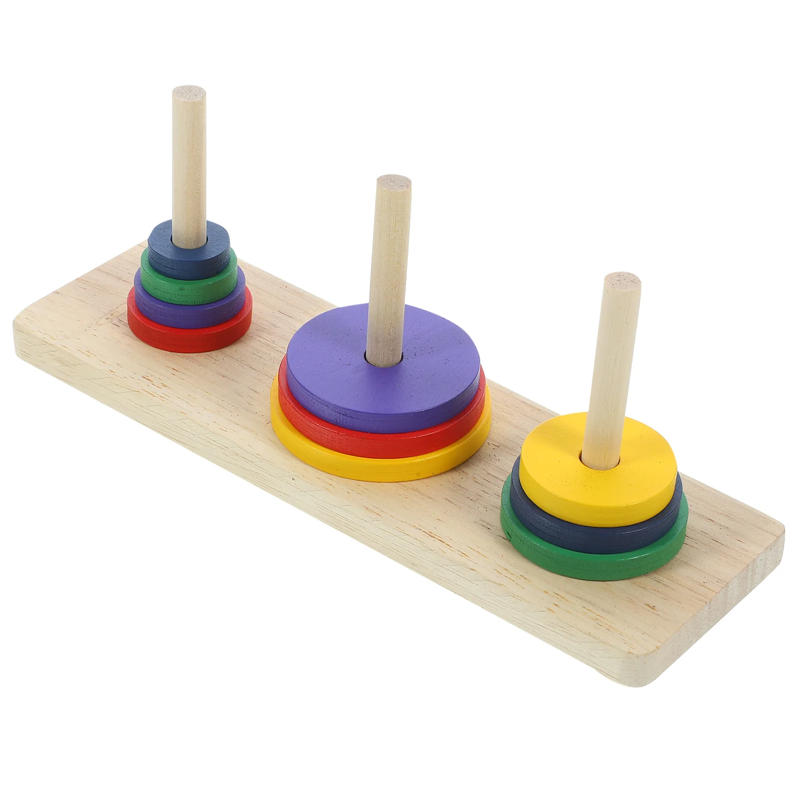 

Board Games Gifts Hanoi Tower Wooden Nine-Storey Tower Hanoi Logic Puzzle Brain Teaser Intellectual Toy Wooden Tower Ring Puzzle