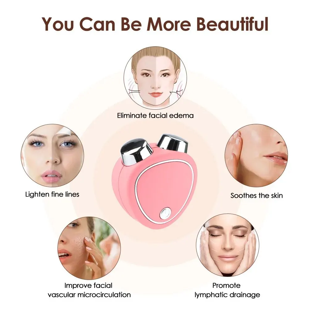 3D Facial Massager Roller Rechargeable Lithium-Polymer BatteryPowered Face Sculpting Tool UsB Charging Vibrant Skin Beauty SPA facial massager