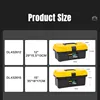 Deli Tool Box 12.5/15 Inch Plastic Tool Case Storage Suitcase Organizer for Tools Small Things Storage Cases System Packaging 4