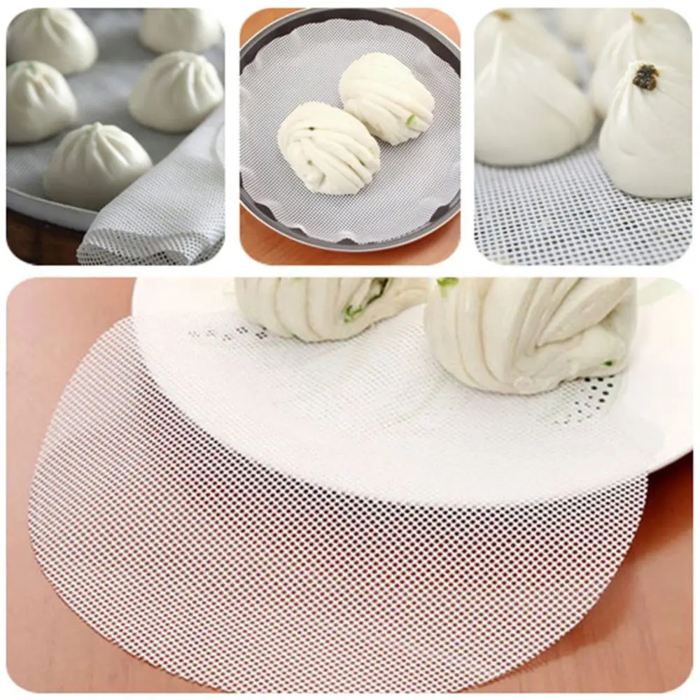 Eco-friendly Cookware Kitchen Accessories Steamer Pad Cooking Tools Silicone Mat Dim Sum Paper 1