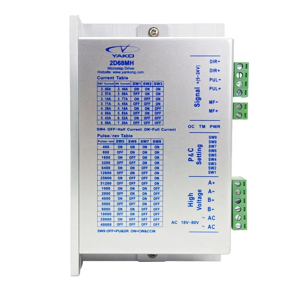 YAKO 2D68MH CNC 스텝퍼 모터 드라이버, 신제품 및