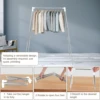 Folding Travel Clothes Drying Rack Stainless Steel Stretchable Indoor Balcony Non Slip Feet Hanger Drying Clothes Rack 5