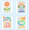 296 Pieces/Set Mushroom Nail Bead Toys Kids 3D Combination Jigsaw Puzzle Games Children DIY Educational Toys Building Blocks 6