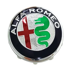 Alfa Romeo Logo Wheel Rim Hub Center Caps - Set of 4, 58mm (C)