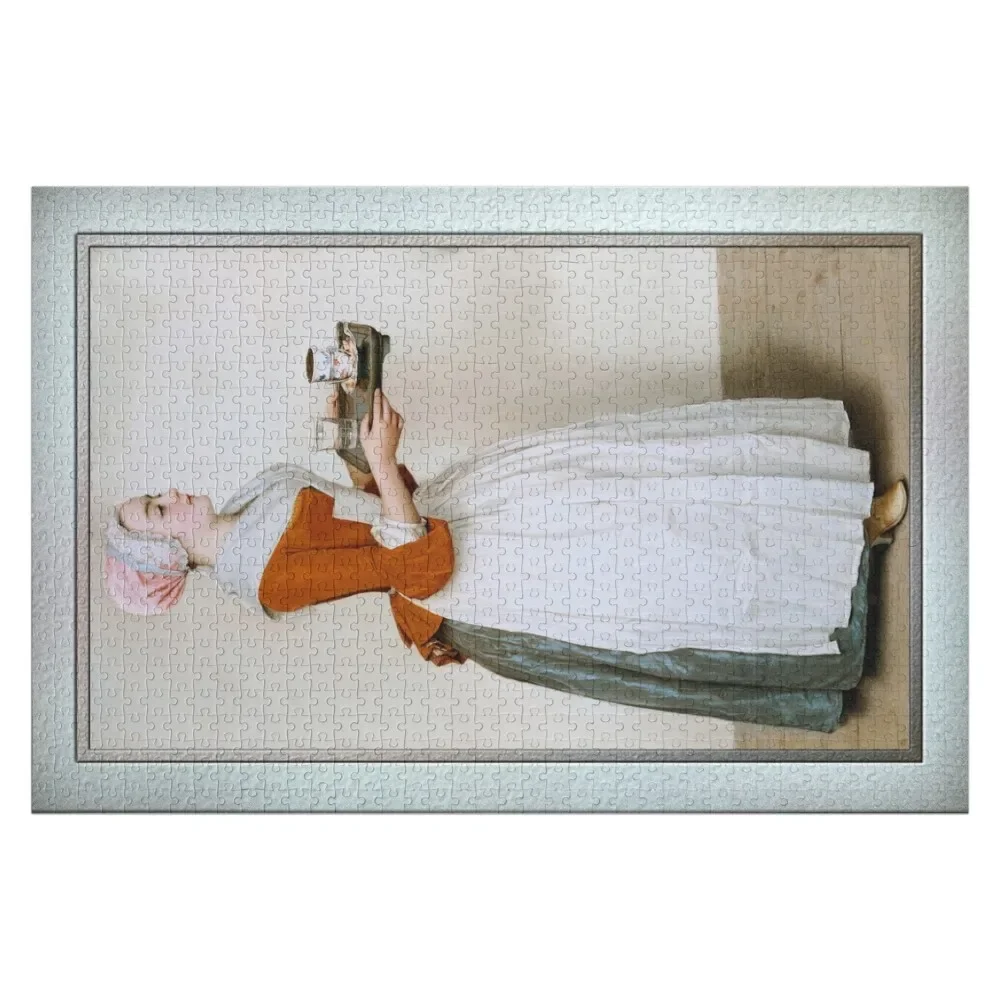 

The Chocolate Girl by Jean-étienne Liotard Remastered Classical Art Xzendor7 Old Masters Reproductions Jigsaw Puzzle