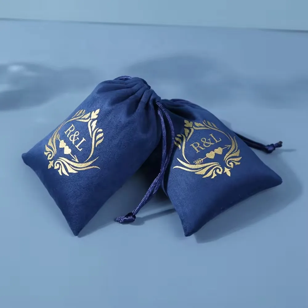 Suede Drawstring Package Jewelry Bag Wedding Christmas Party Decoration Eyelashes Makeup Storage Bags