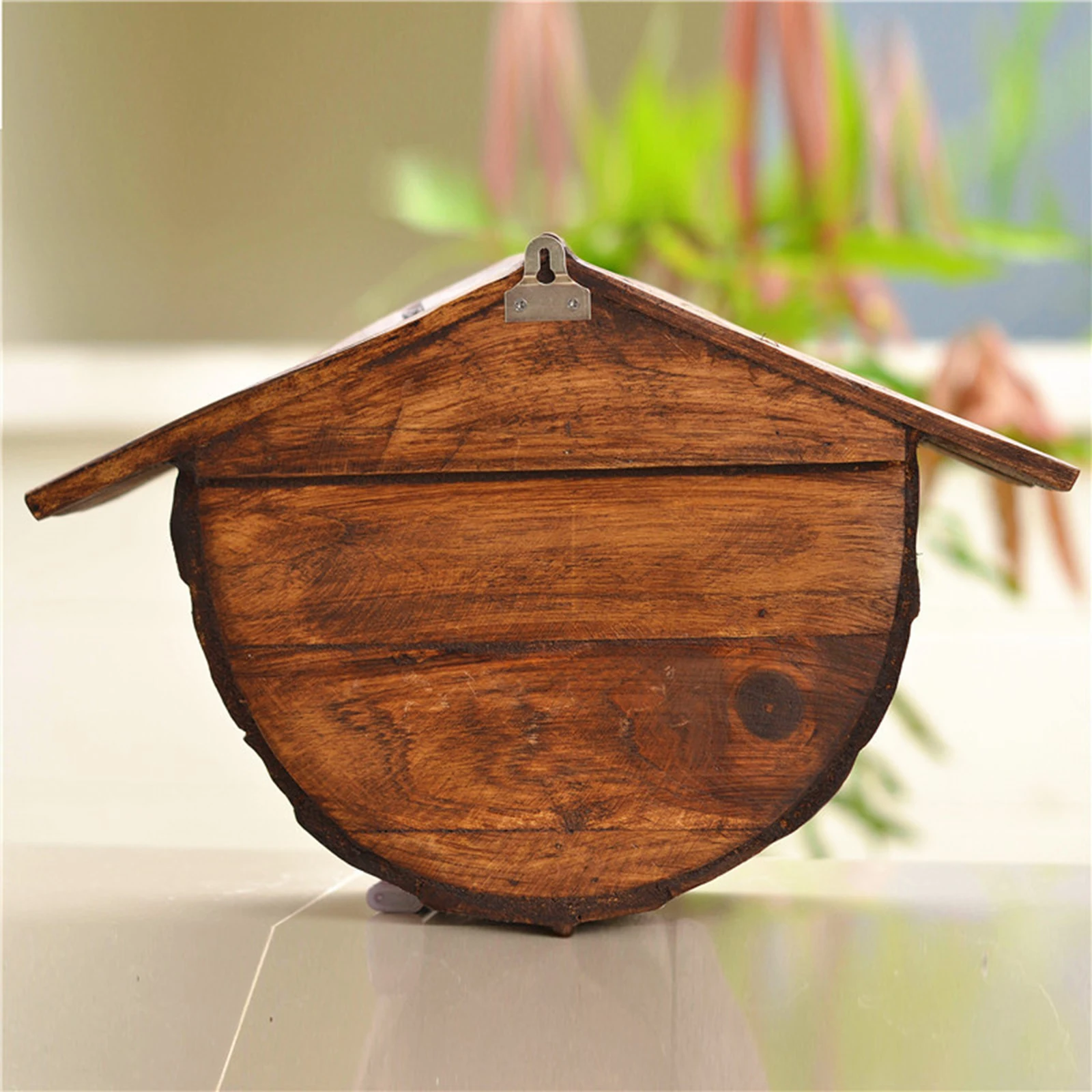 Vintage Style Wall Mounted Mailbox Decoration Wood Mailbox Letterbox for Outdoor Indoor Farmhouse Outdoor Envelope Holder