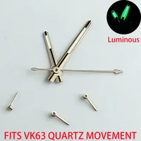 Aiguilles de montre pour mouvement à quartz VK63 VK63A, aiguilles vertes lumineuses 2