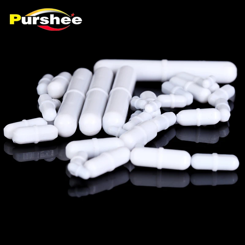 Polyethylene PTFE magnetic stirrer olive shaped B model 10pcs magnetic stirrer