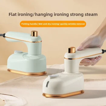 Portable Steam Iron Handheld Ironing Machine Household Clothing Iron Flat and Hang Ironing 2 in 1 Mini Rotating Electric Iron 1