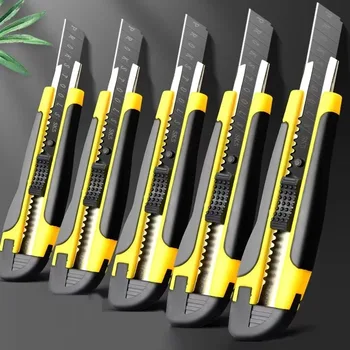 Coltello artistico grande Taglierina per carta in acciaio inossidabile Manico in plastica multiuso Forniture di cancelleria durevoli per carta da parati artigianale fai-da-te 1
