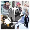 Cycling Touch Screen Mittens 1 Pair Men's Winter Warm Mitts Touch Screen Sports Wear Cold Weather Non-Slip Mittens Waterproof 5