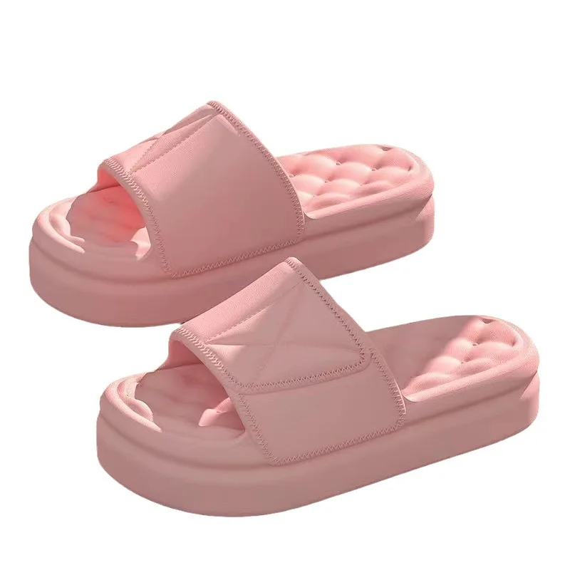 Women Thick Platform Cloud Slippers Summer Beach EVA Soft Sole Slide Sandals Leisure Men Ladies Indoor Bathroom Anti-slip Shoes 5