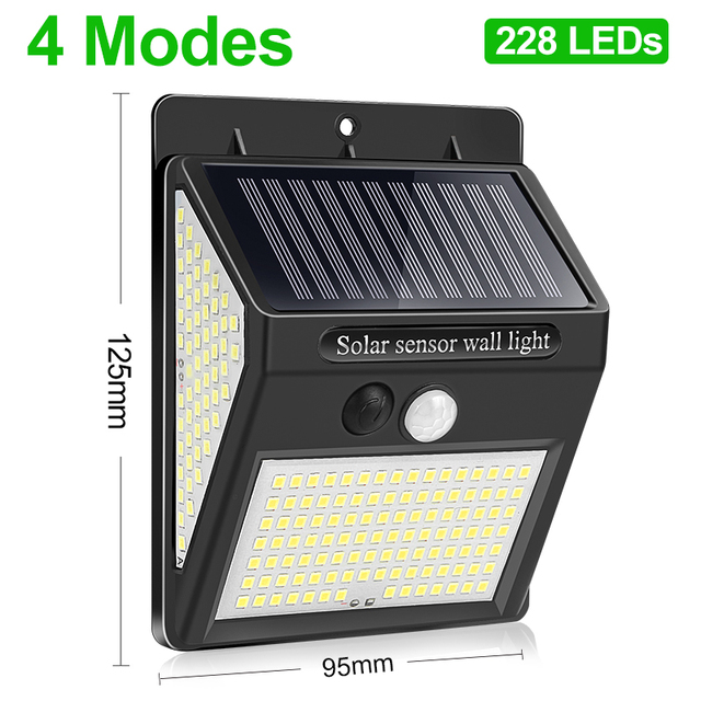144 LED Outdoor Solar Lights Waterproof Solar Led Light Outdoor Solar Lamp Sunlight With Motion Sensor For Garden Decoration