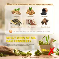 1200W Household Commercial Automatic Oil Press Machine Nuts Seeds Oil Presser Pressing Machine Cold Press Hot Pressing 2