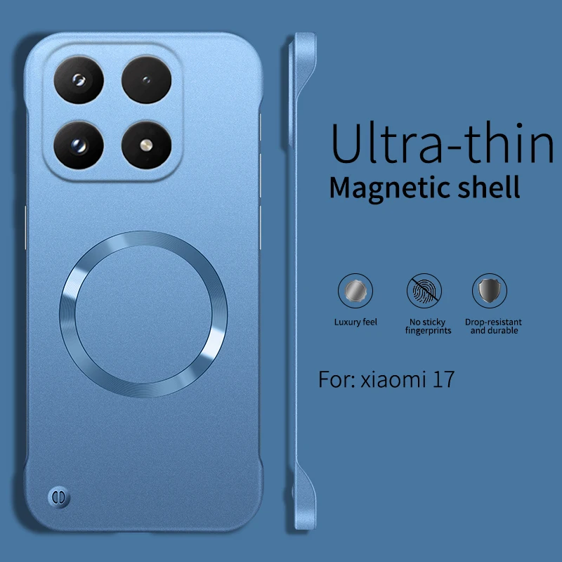 Magsafe Magnetic Thin Metallic Paint Borderless Case Cover