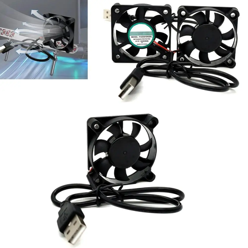 5V Brushless Cooling Fan USB Ventiliator 2500RPM Cooler Oil-impregnated PBT CPU Radiator USB Fan Cooling Fan Mini Fan Mini Exhaust Fan