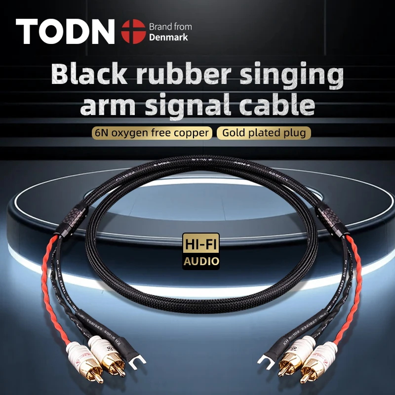 Premium Audio 2RCA Cable with Ground Wire - Gold Plated Connectors
