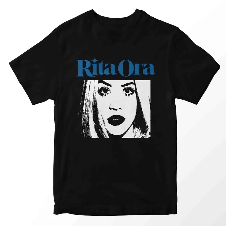 Rita Ora Tshirt Casual O-Neck Short Sleeve Men's Tees Regular Fit Men Women T Shirt