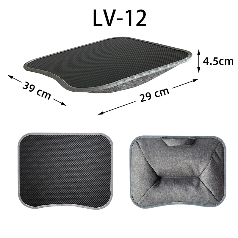 Escritorio multifuncional pequeño para computadora portátil, mesa de cama con almohada de partículas de espuma, tablero de escritura y alfombrilla de ratón grande de cuero duro para juegos_voghion.com