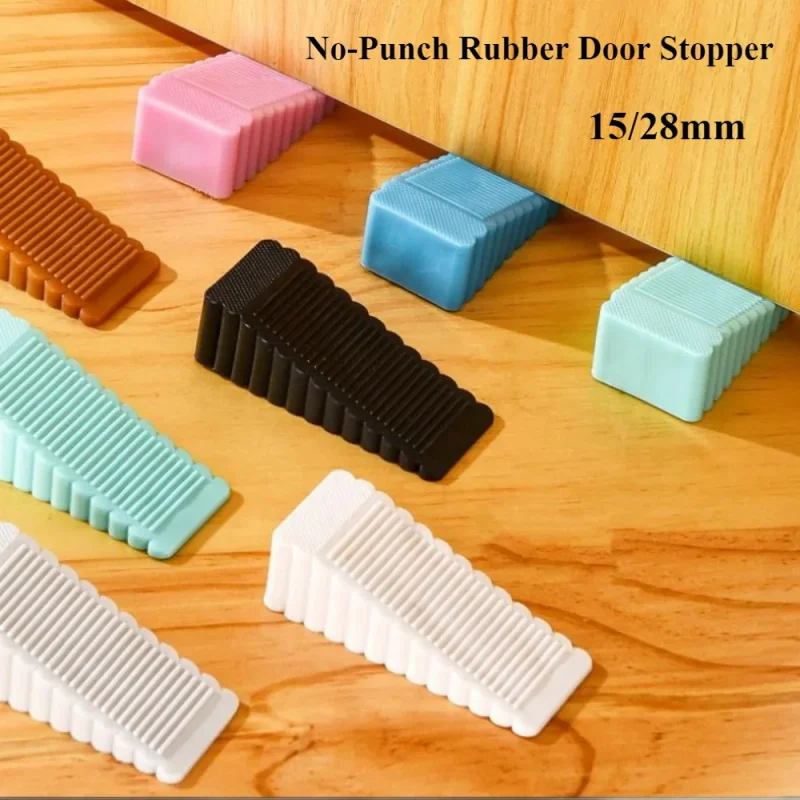 Safety Silicone Door Stop Stoppers Block Wedge Doorstop Door Stopper Home Office Rear Retainer Anti-collision Stop
