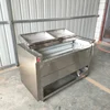 Electric Fruit Vegetable Skin Washing Peeler Automatic 200KG / H Potato Carrot Cleaning Peeling Machine Sweet Potato Ginger 6
