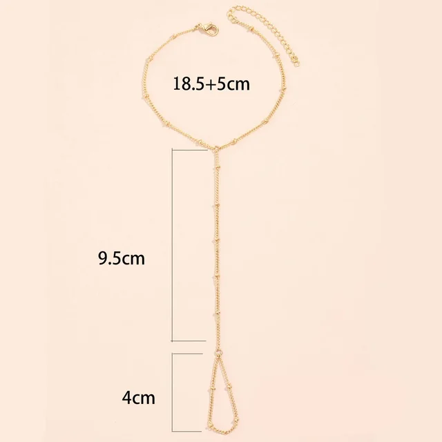 Dainty Hand Chain Bracelet Ring 6