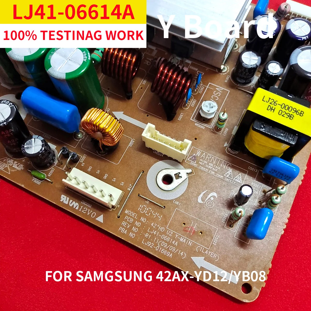 

Y sus LJ41-06614A LJ92-01669A X SUS LJ41-06613A LJ92-01668A for S42AX-YD12 YB08 42inch PDP TV Drive board