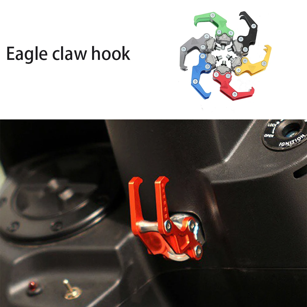 

Motorcycle electric vehicle accessories Eagle claw hook aluminum alloy load-bearing anti detachment convenient installationMTC24