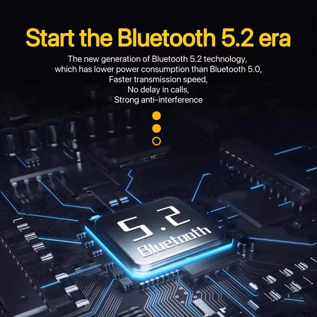 2024 Newest S660 TWS Wireless Headphones Fone Bluetooth 5.2 Earphones Touch Control Headset With Mic Waterproof Sport Earphone