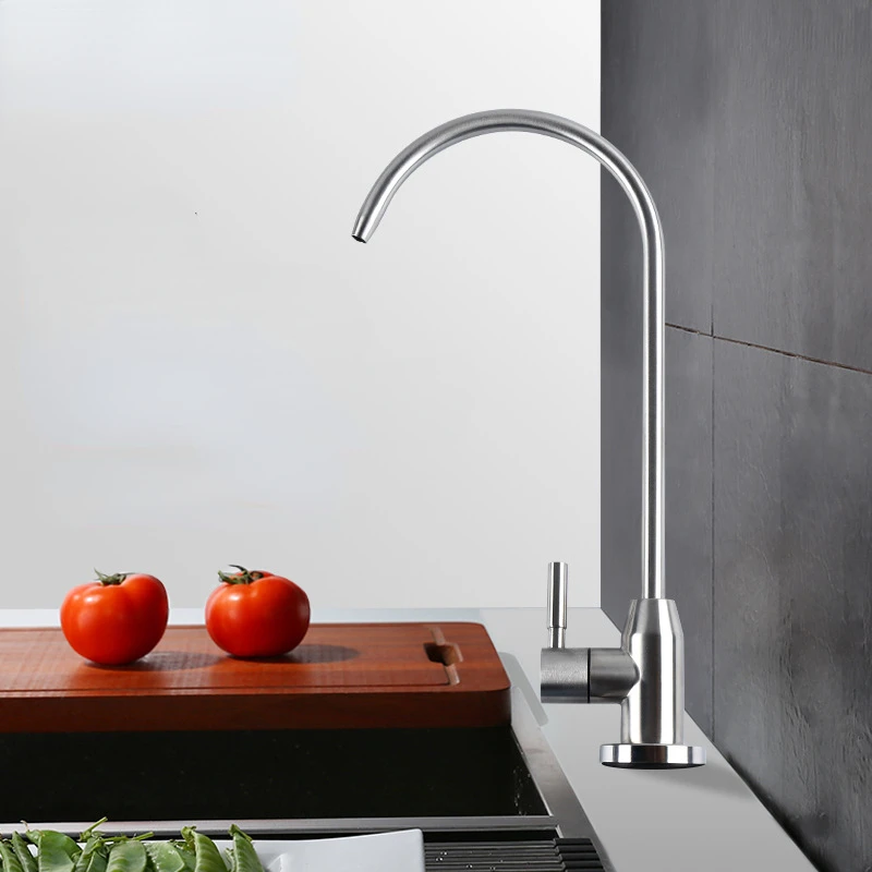 304 Stainless Steel Clean Faucet Kitchen Direct Drinking   Water Filter   Single Cooling  Purifier